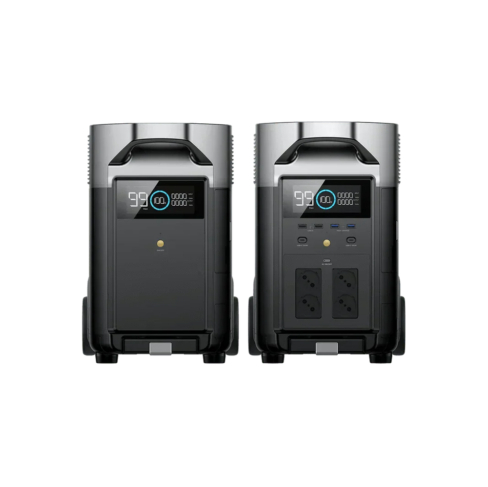 EcoFlow DELTA Pro + DELTA Pro Intelligenter Zusatzbatterie (Generalüberholt)